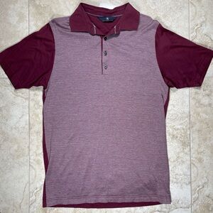 Hart Schaffner Marx Two-Tone Burgundy Polo